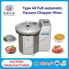 Commercial ZB-40 vacuum chopping mixer made of 304 stainless steel food-grade material for high-speed chopping - Bowl Cutter - foodmachtech